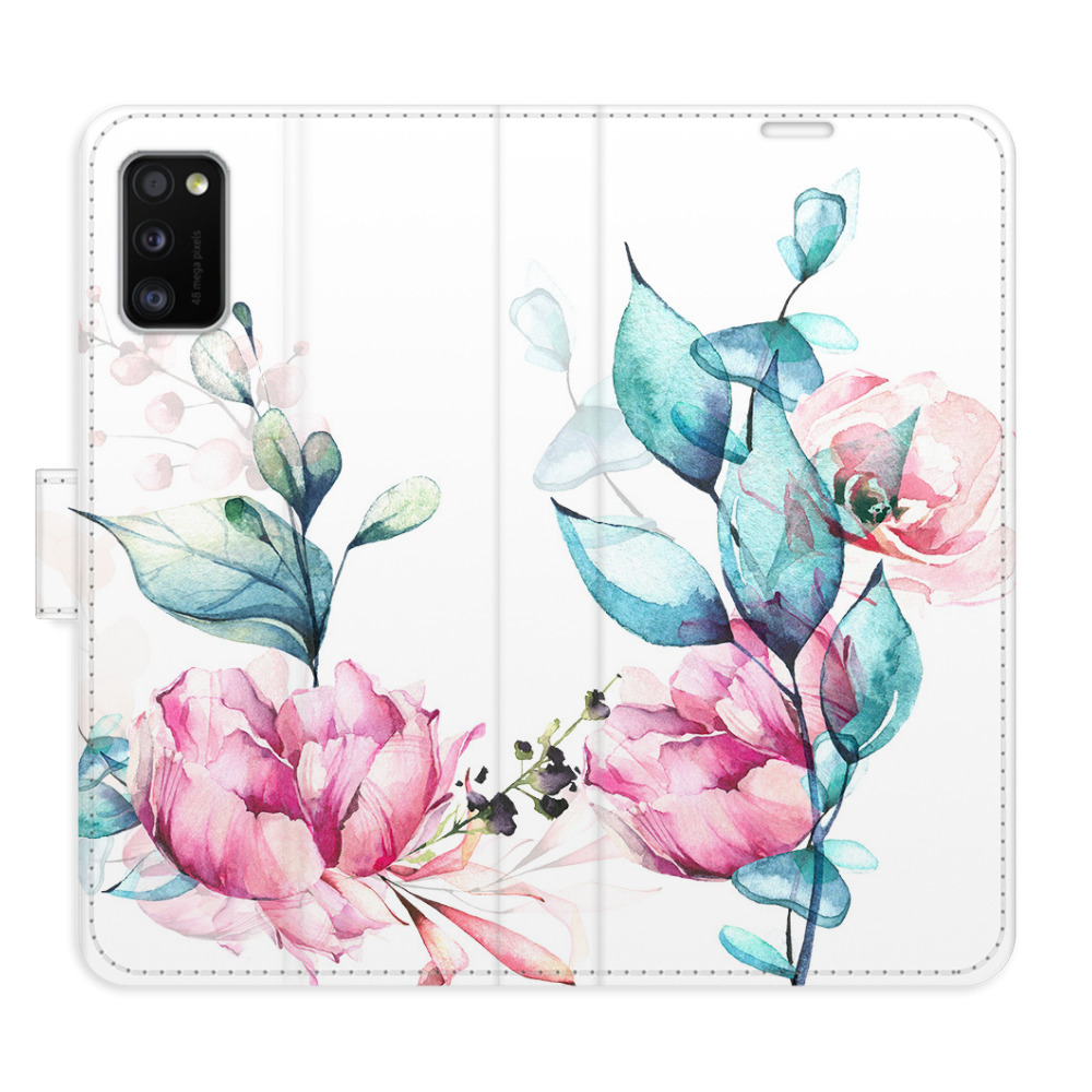 Flipové puzdro iSaprio - Beautiful Flower - Samsung Galaxy A41