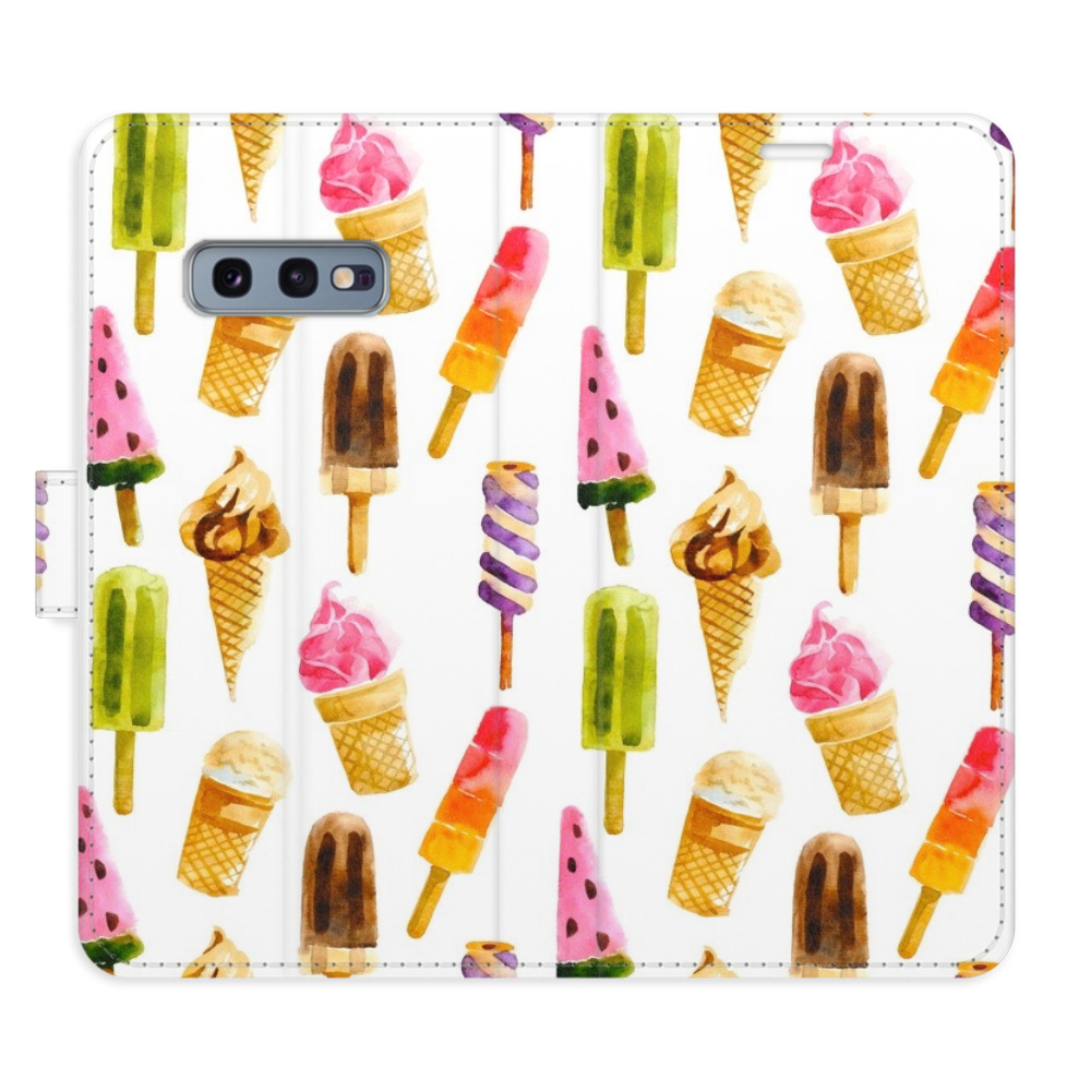 Flipové puzdro iSaprio - Ice Cream Pattern - Samsung Galaxy S10e