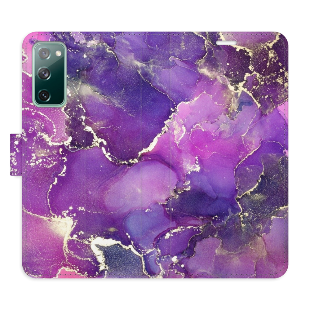 Flipové puzdro iSaprio - Purple Marble - Samsung Galaxy S20 FE