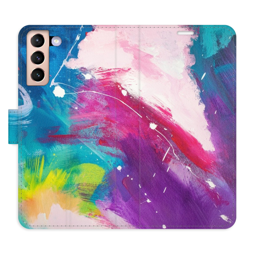 Flipové puzdro iSaprio - Abstract Paint 05 - Samsung Galaxy S21