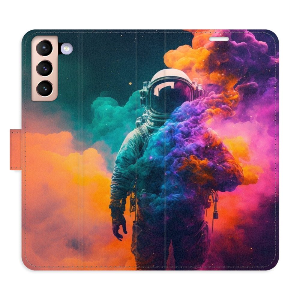 Flipové puzdro iSaprio - Astronaut in Colours 02 - Samsung Galaxy S21