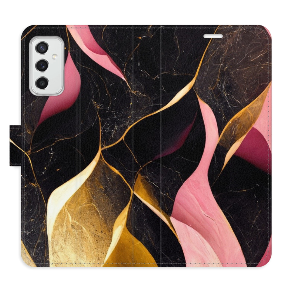 Flipové puzdro iSaprio - Gold Pink Marble 02 - Samsung Galaxy M52 5G