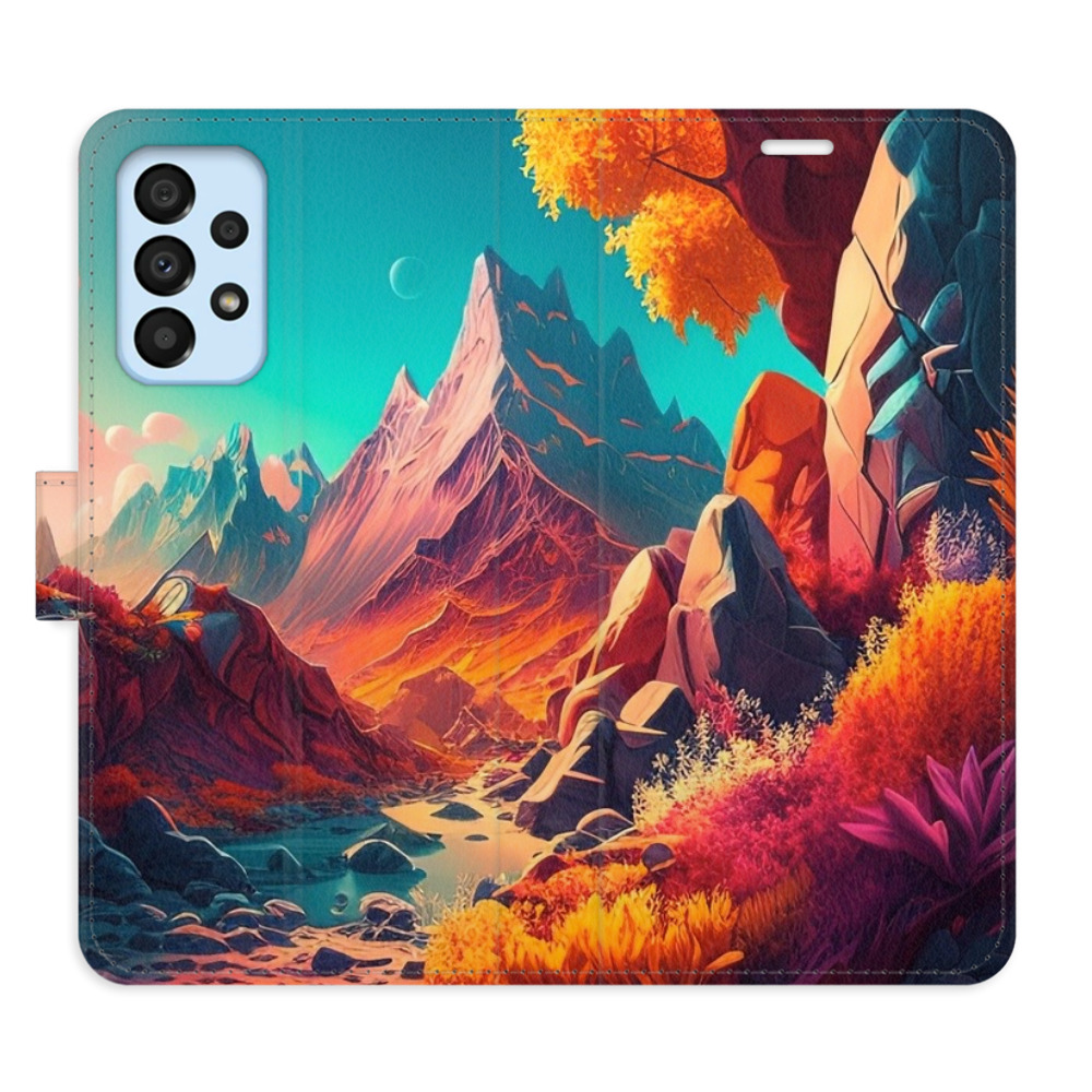 Flipové puzdro iSaprio - Colorful Mountains - Samsung Galaxy A33 5G