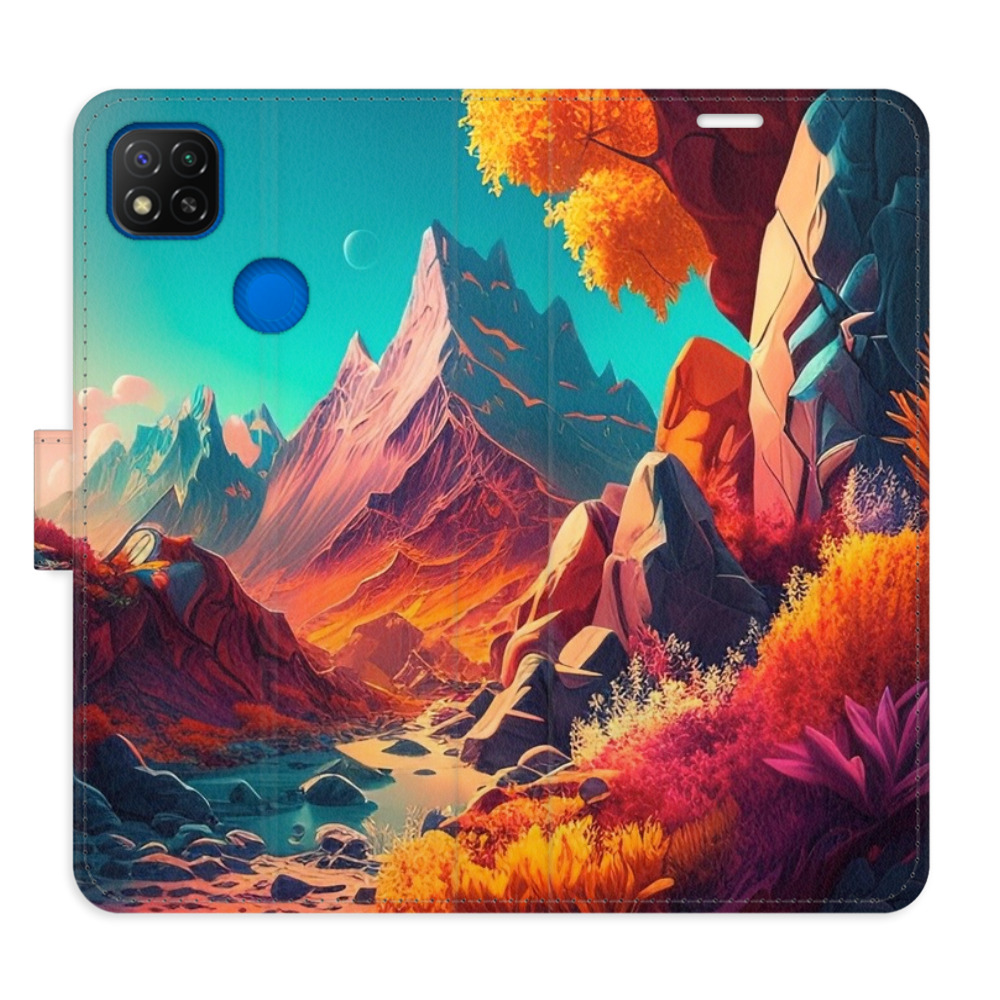 Flipové puzdro iSaprio - Colorful Mountains - Xiaomi Redmi 9C