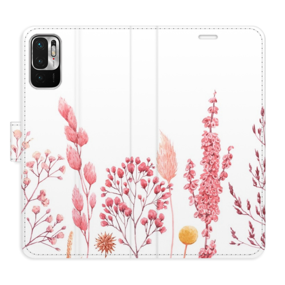 Flipové puzdro iSaprio - Pink Flowers 03 - Xiaomi Redmi Note 10 5G