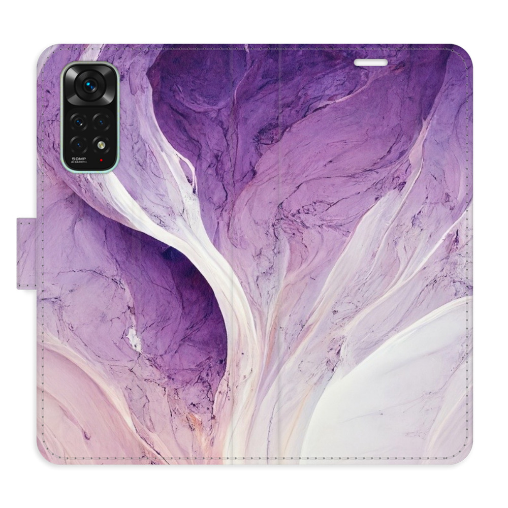 Flipové puzdro iSaprio - Purple Paint - Xiaomi Redmi Note 11 / Note 11S
