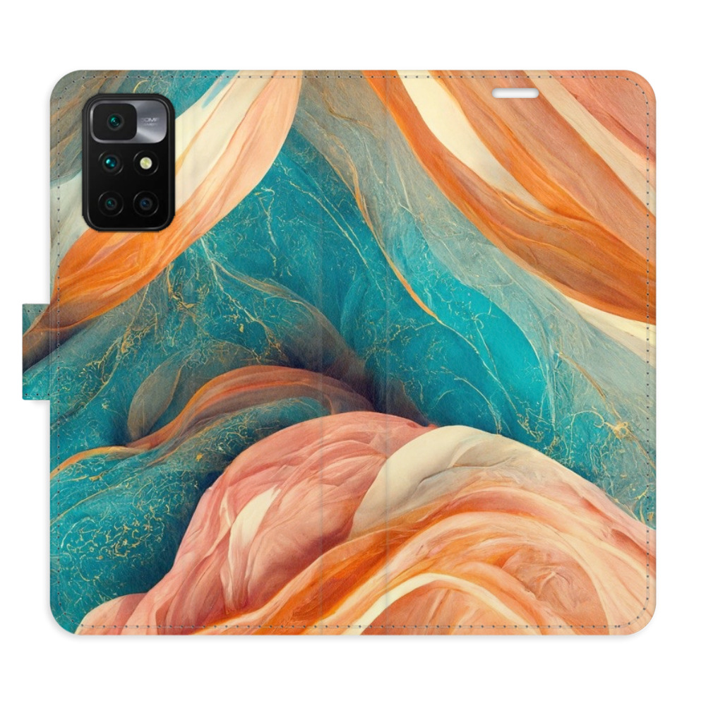 Flipové puzdro iSaprio - Blue and Orange - Xiaomi Redmi 10