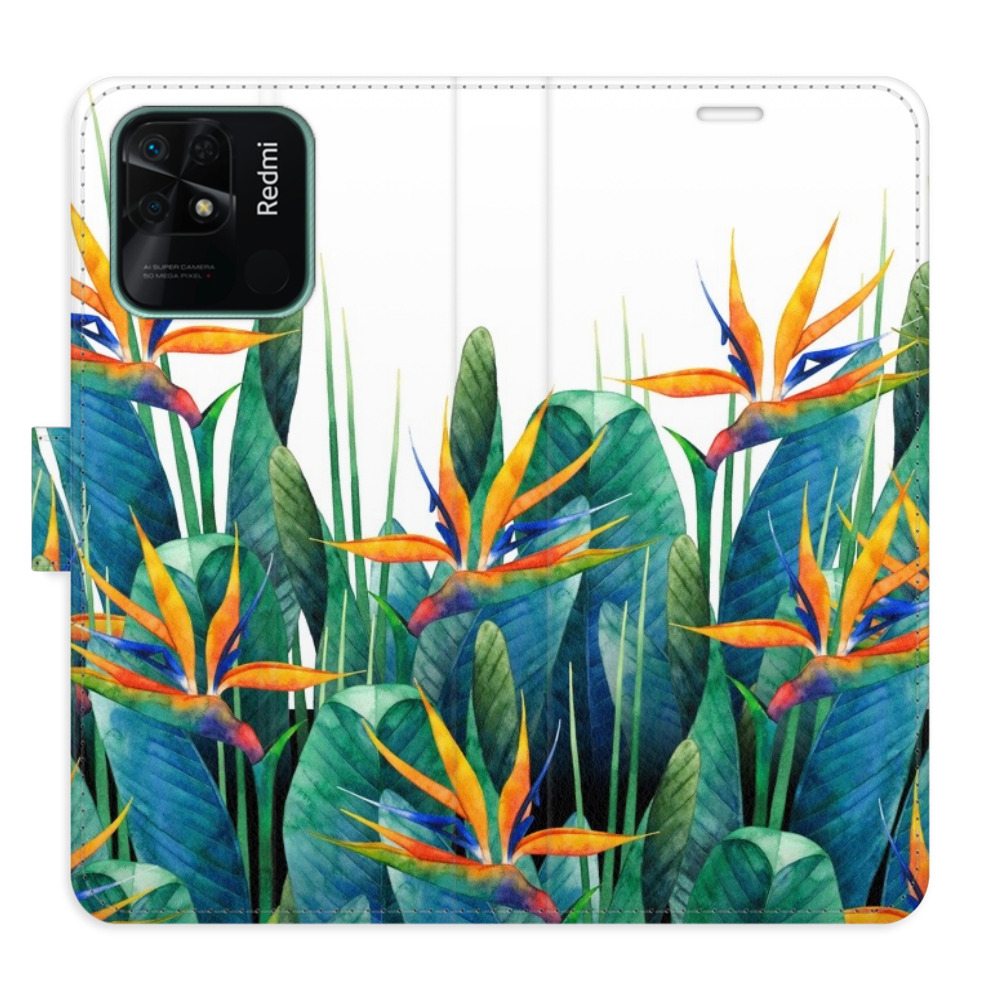 Flipové puzdro iSaprio - Exotic Flowers 02 - Xiaomi Redmi 10C