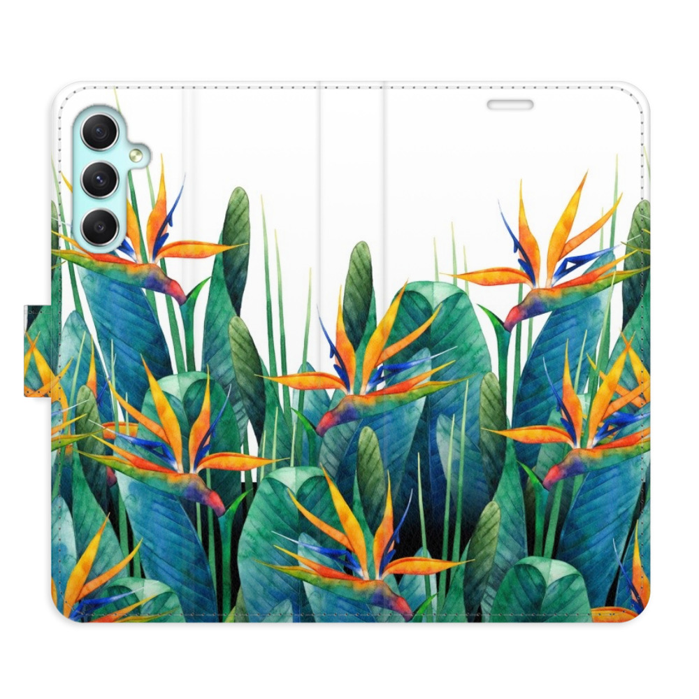Flipové puzdro iSaprio - Exotic Flowers 02 - Samsung Galaxy A34 5G