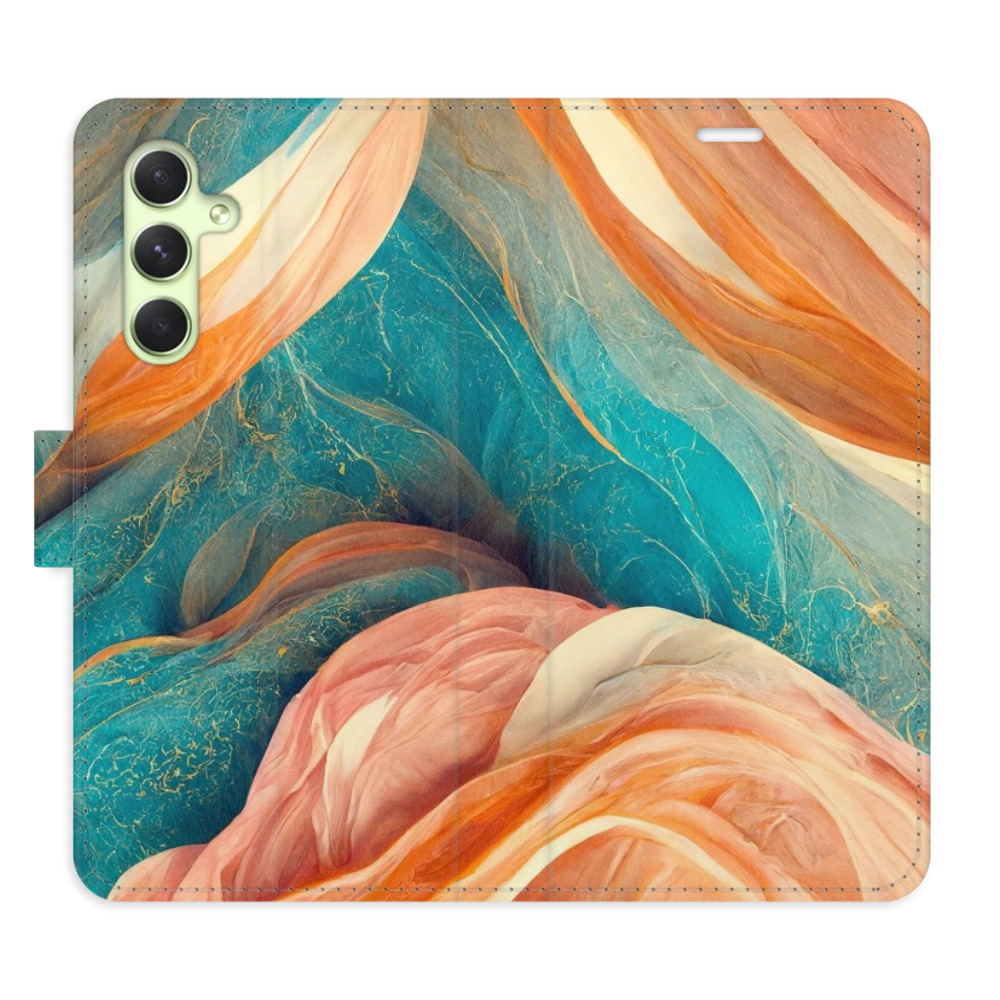 Flipové puzdro iSaprio - Blue and Orange - Samsung Galaxy A54 5G