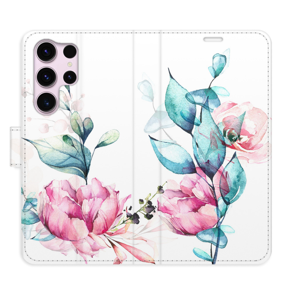 Flipové puzdro iSaprio - Beautiful Flower - Samsung Galaxy S23 Ultra