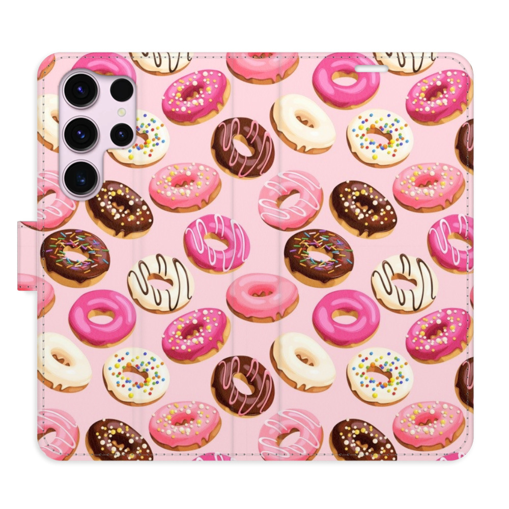 Flipové puzdro iSaprio - Donuts Pattern 03 - Samsung Galaxy S23 Ultra