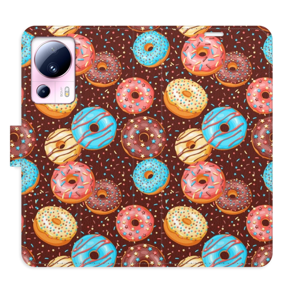 Flipové puzdro iSaprio - Donuts Pattern - Xiaomi 13 Lite