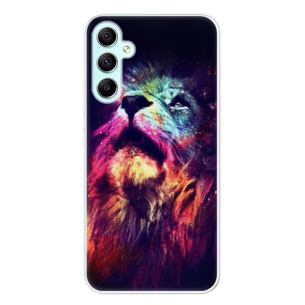 Odolné silikónové puzdro iSaprio - Lion in Colors - Samsung Galaxy A34 5G