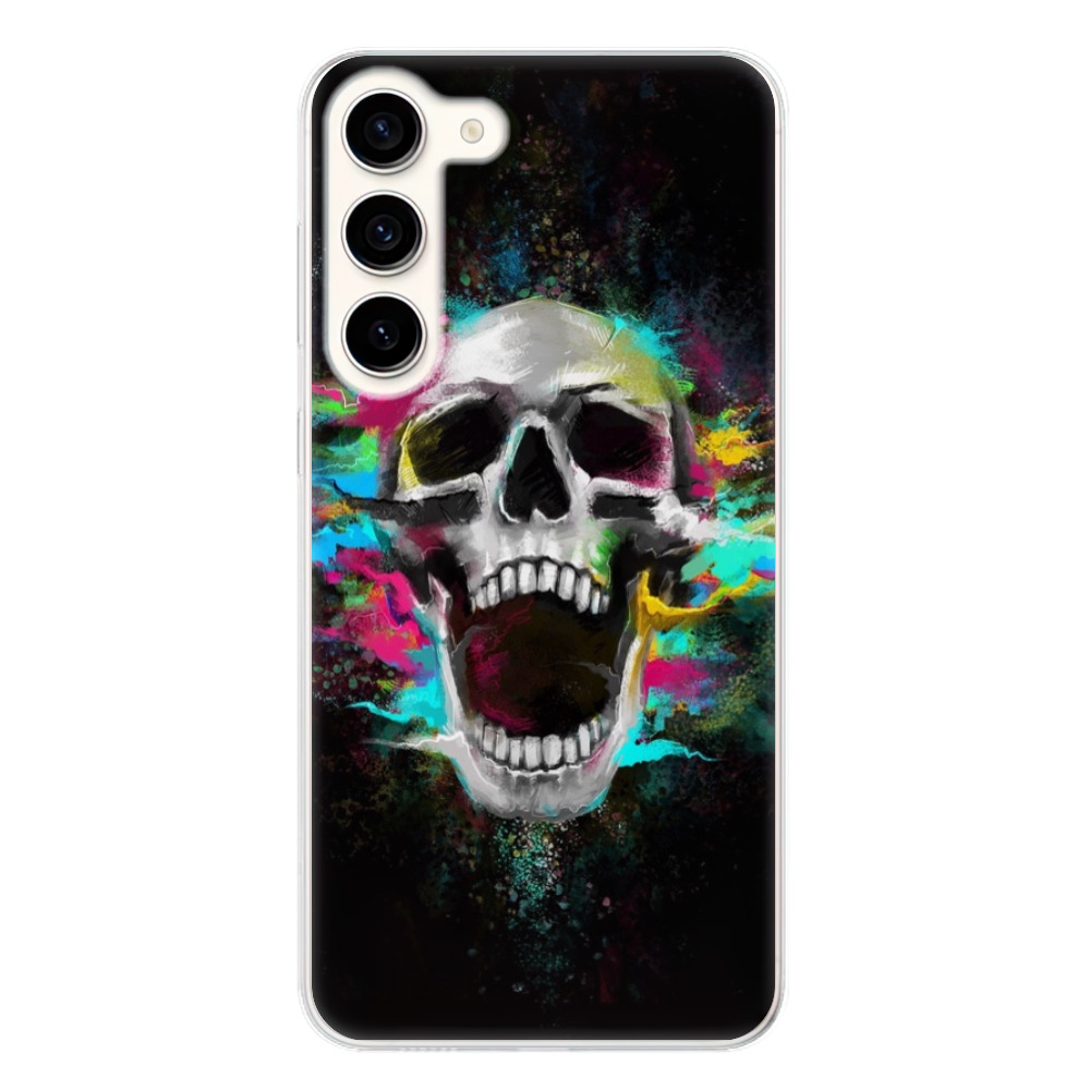 Odolné silikónové puzdro iSaprio - Skull in Colors - Samsung Galaxy S23+ 5G