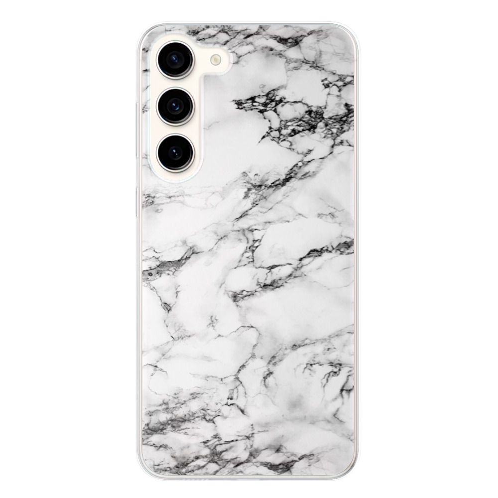 Odolné silikónové puzdro iSaprio - White Marble 01 - Samsung Galaxy S23+ 5G