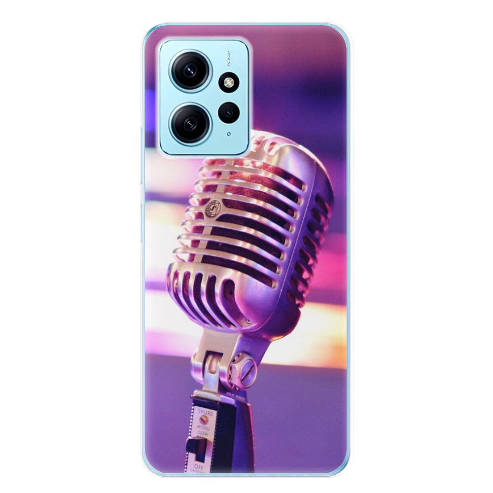 Odolné silikónové puzdro iSaprio - Vintage Microphone - Xiaomi Redmi Note 12 5G