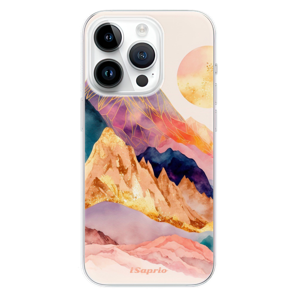 Odolné silikónové puzdro iSaprio - Abstract Mountains - iPhone 15 Pro