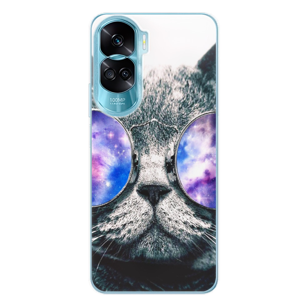 Odolné silikónové puzdro iSaprio - Galaxy Cat - Honor 90 Lite 5G