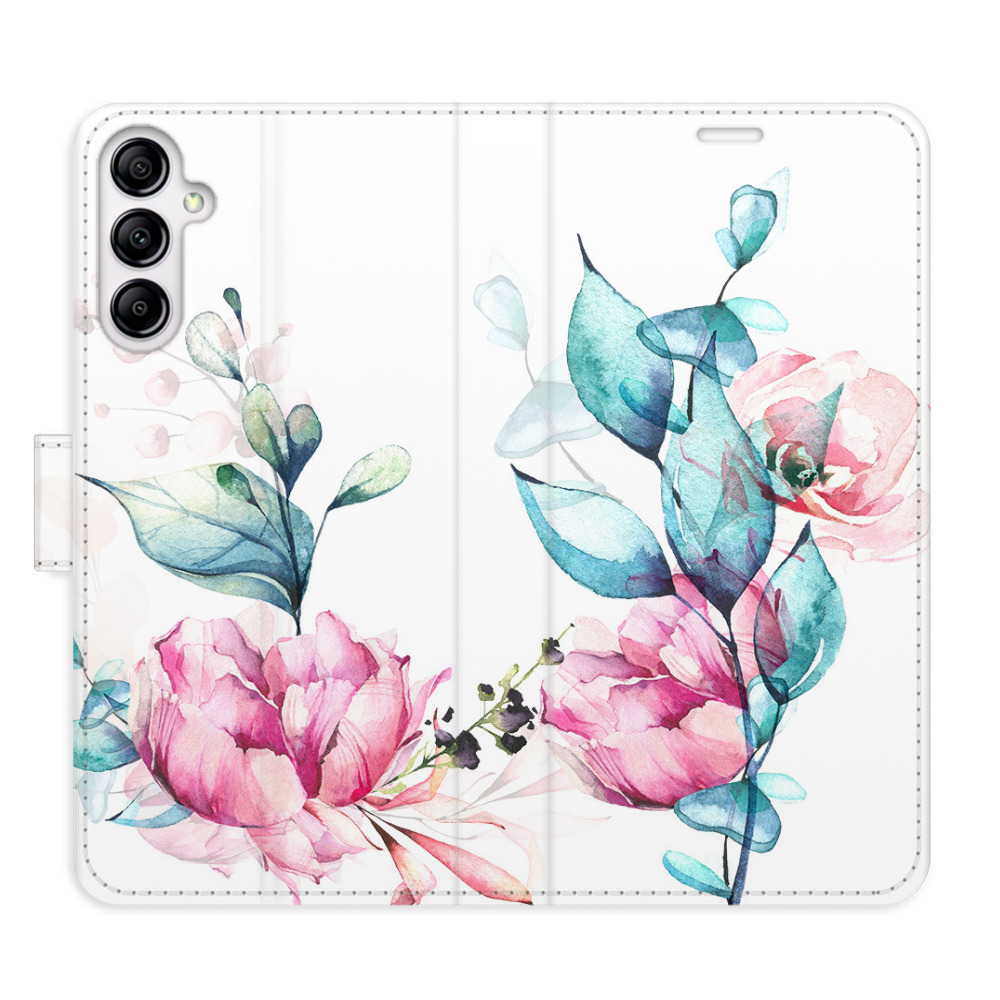 Flipové puzdro iSaprio - Beautiful Flower - Samsung Galaxy A14 / A14 5G