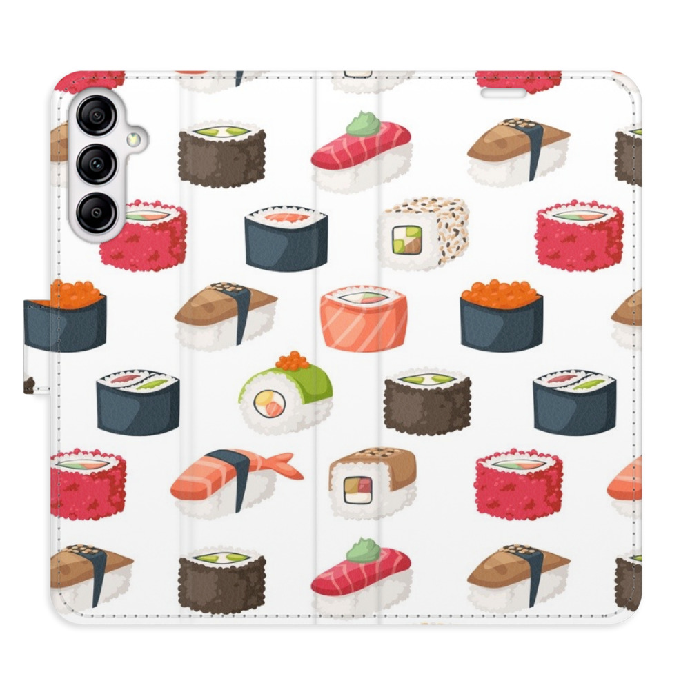 Flipové puzdro iSaprio - Sushi Pattern 02 - Samsung Galaxy A14 / A14 5G