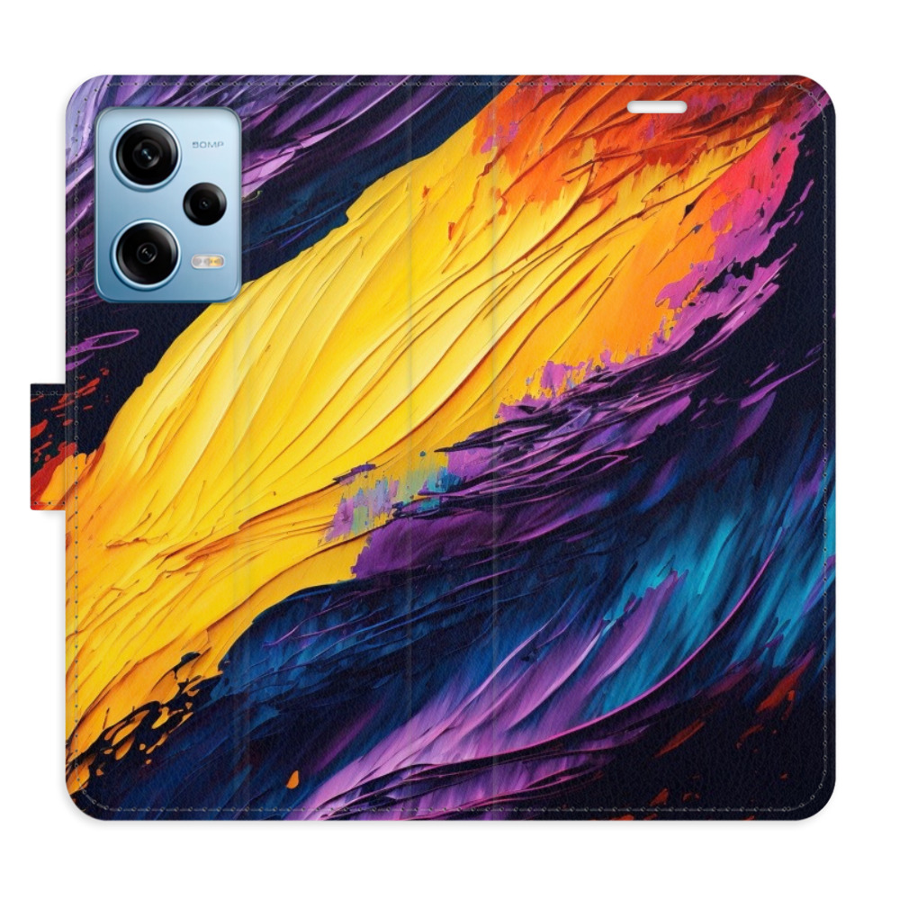 Flipové puzdro iSaprio - Fire Paint - Xiaomi Redmi Note 12 Pro 5G / Poco X5 Pro 5G