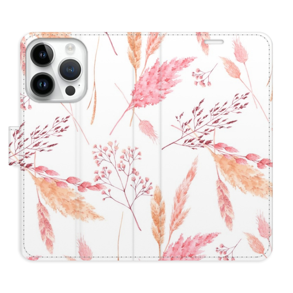 Flipové puzdro iSaprio - Ornamental Flowers - iPhone 15 Pro