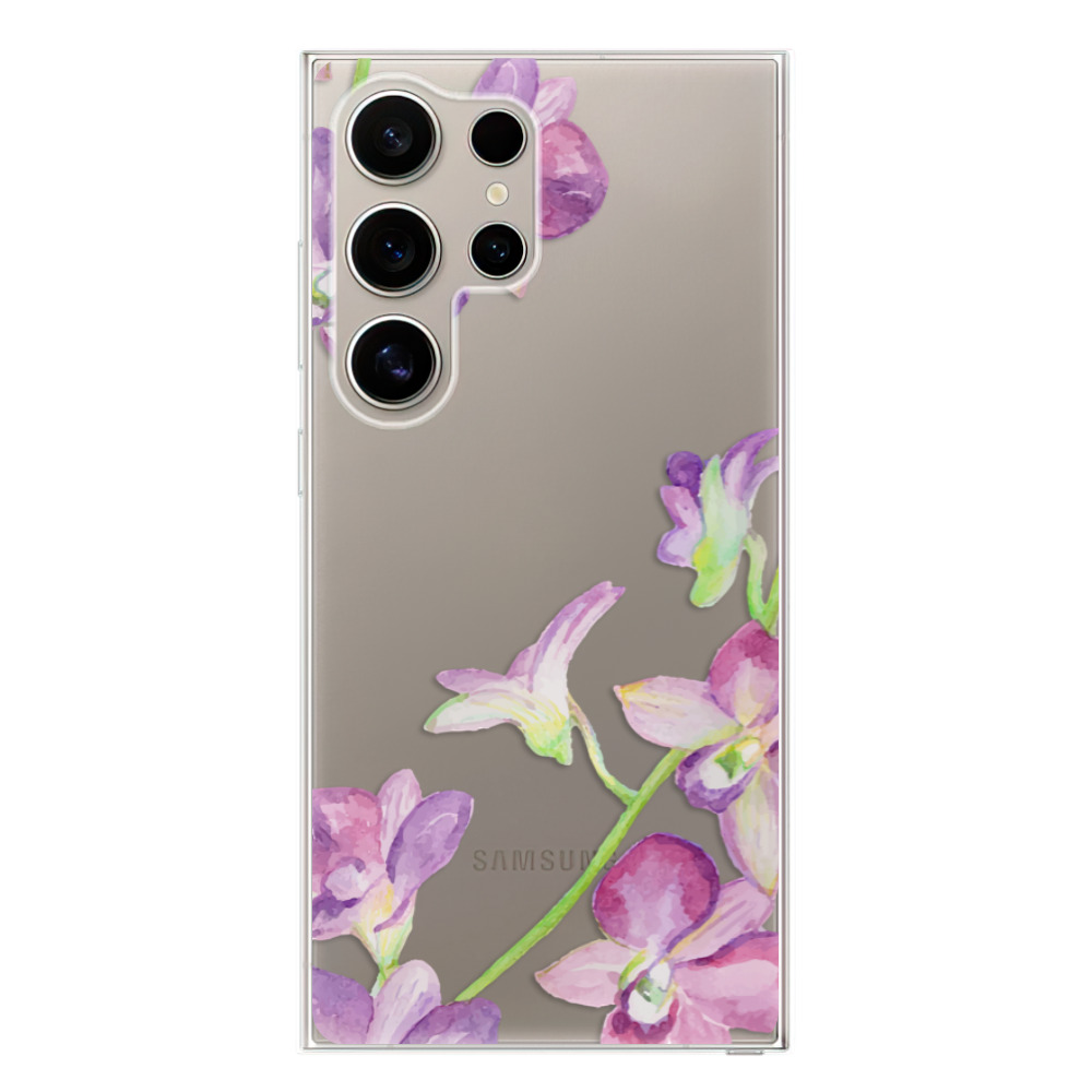 Odolné silikónové puzdro iSaprio - Purple Orchid - Samsung Galaxy S24 Ultra