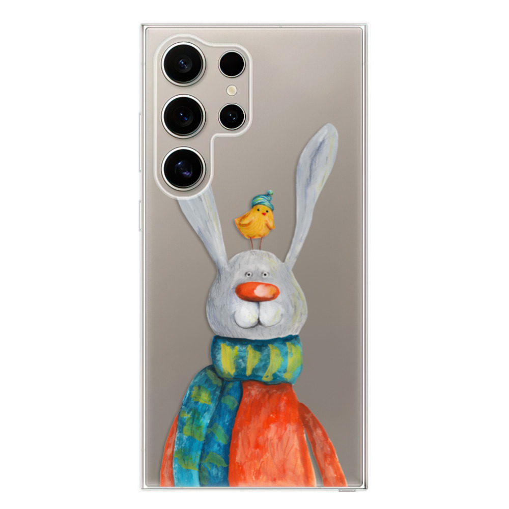 Odolné silikónové puzdro iSaprio - Rabbit And Bird - Samsung Galaxy S24 Ultra