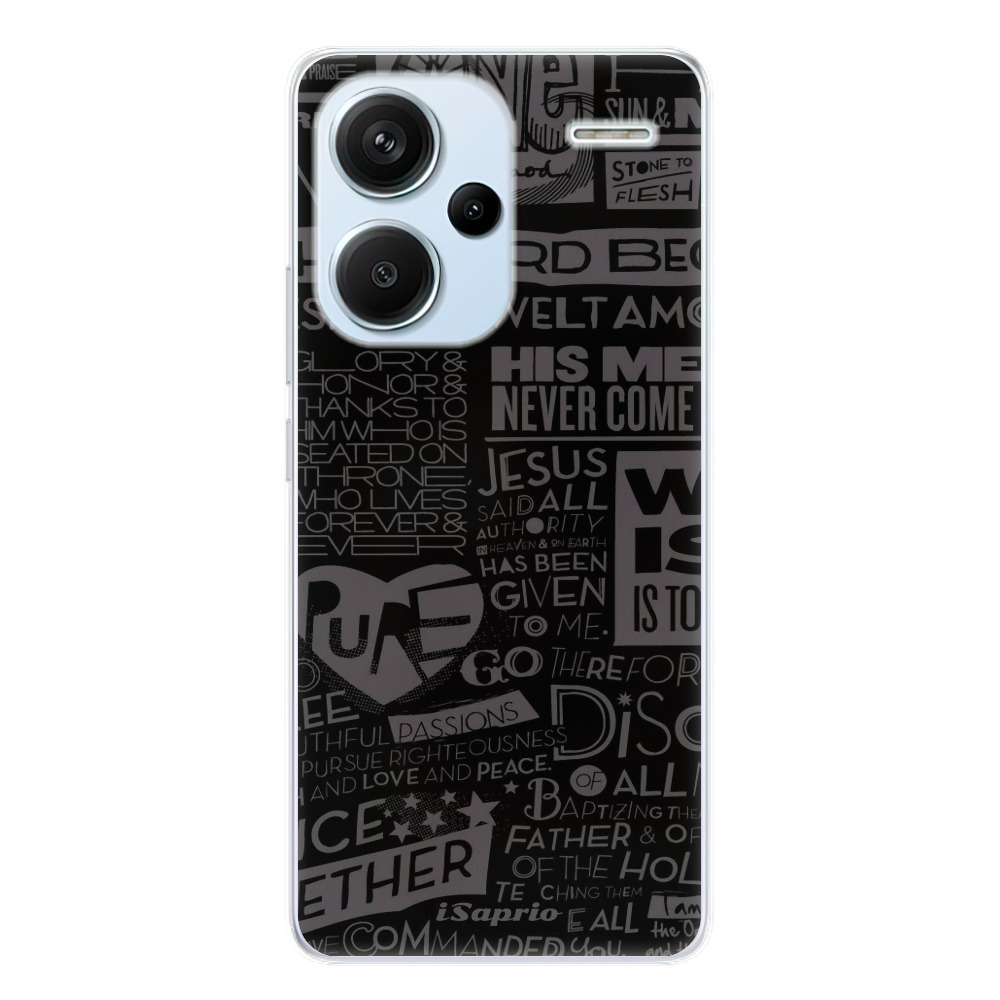 Odolné silikónové puzdro iSaprio - Text 01 - Xiaomi Redmi Note 13 Pro+ 5G