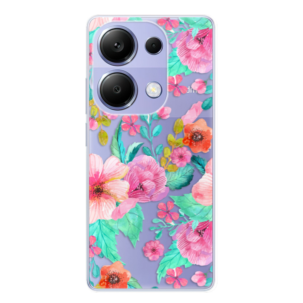 Odolné silikónové puzdro iSaprio - Flower Pattern 01 - Xiaomi Redmi Note 13 Pro