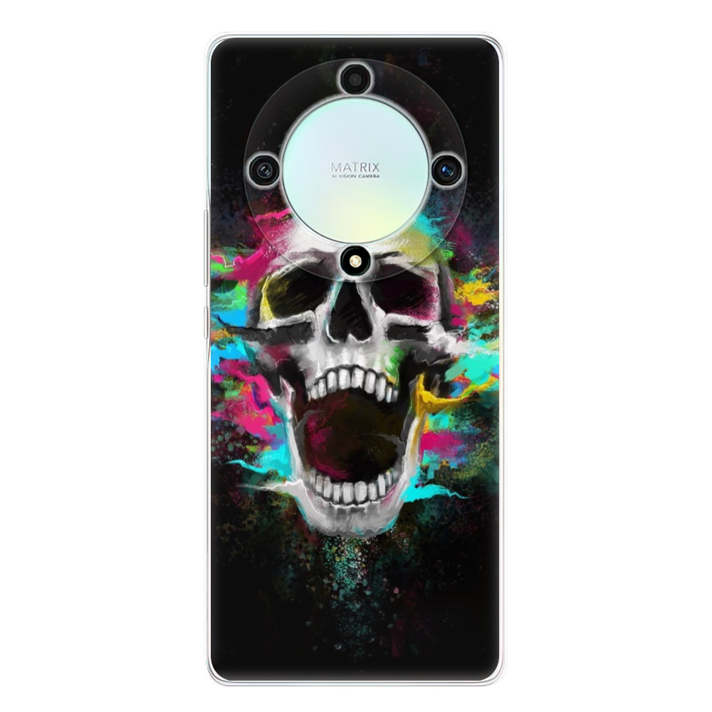 Odolné silikónové puzdro iSaprio - Skull in Colors - Honor Magic5 Lite 5G