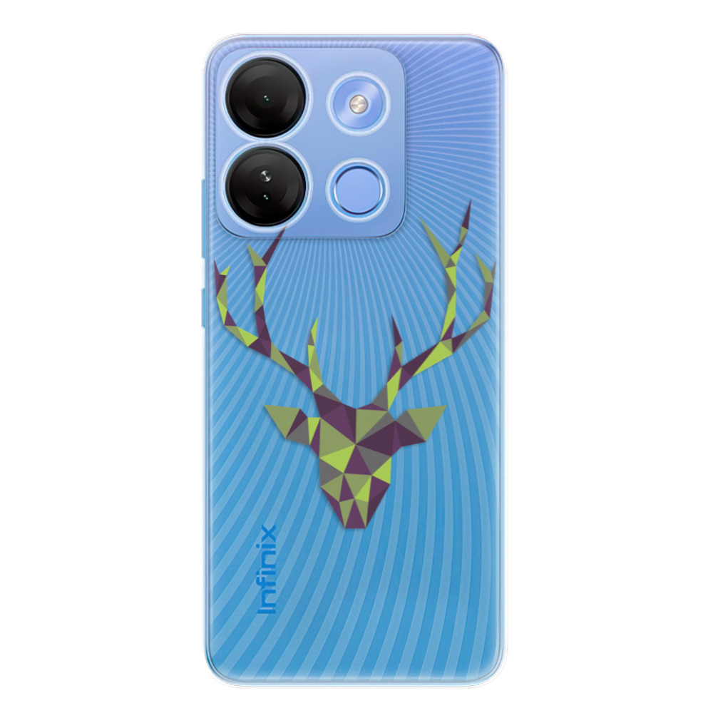 Odolné silikónové puzdro iSaprio - Deer Green - Infinix Smart 7
