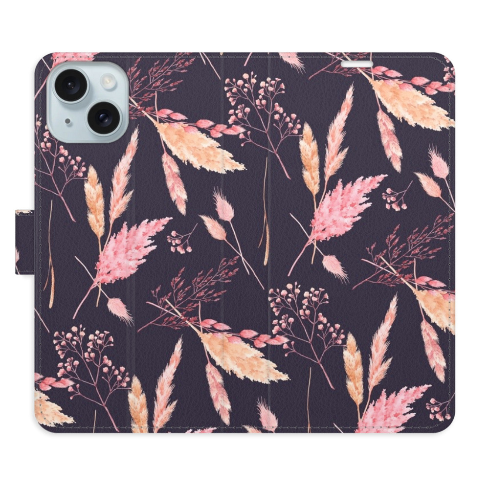Flipové puzdro iSaprio - Ornamental Flowers 02 - iPhone 15