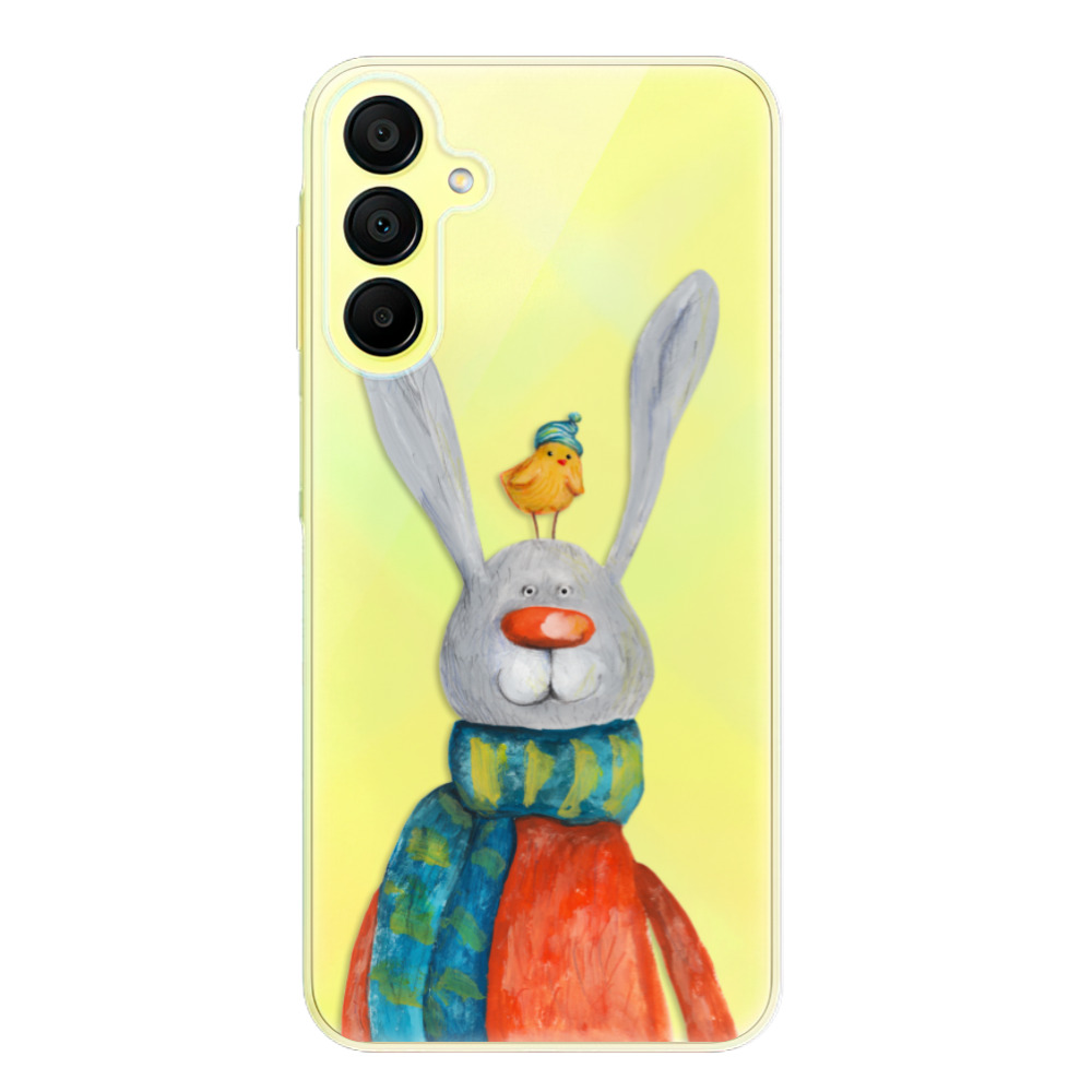 Odolné silikónové puzdro iSaprio - Rabbit And Bird - Samsung Galaxy A15 / A15 5G