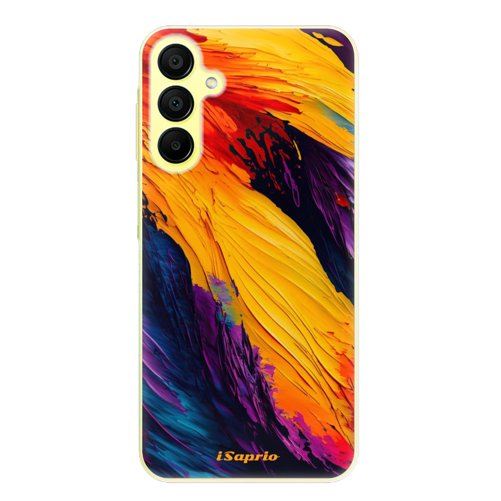 Odolné silikónové puzdro iSaprio - Orange Paint - Samsung Galaxy A15 / A15 5G