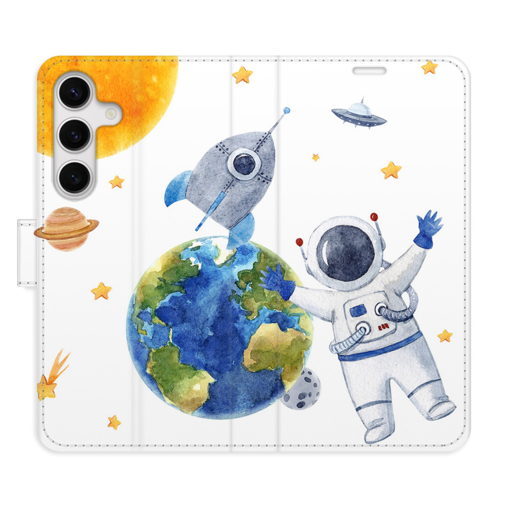 Flipové puzdro iSaprio - Space 06 - Samsung Galaxy S24