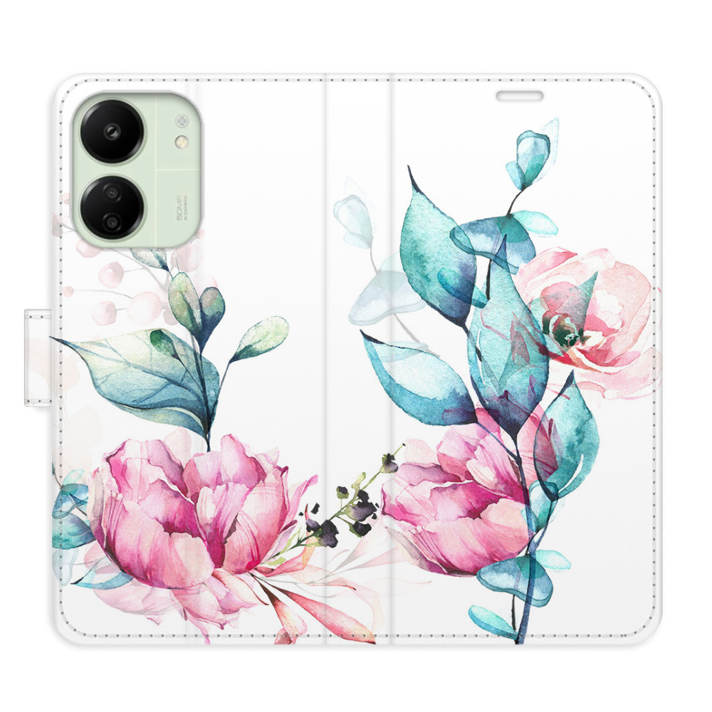 Flipové puzdro iSaprio - Beautiful Flower - Xiaomi Redmi 13C