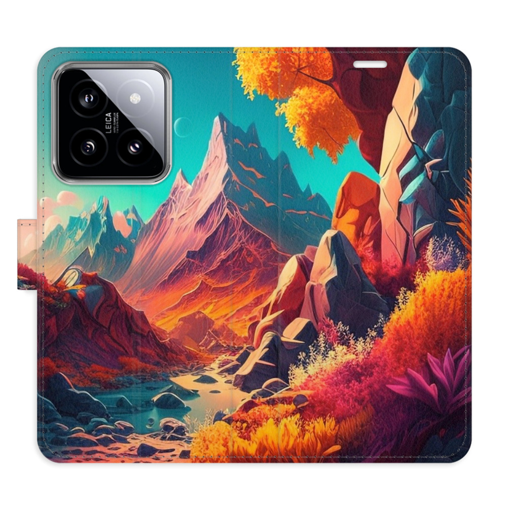 Flipové puzdro iSaprio - Colorful Mountains - Xiaomi 14