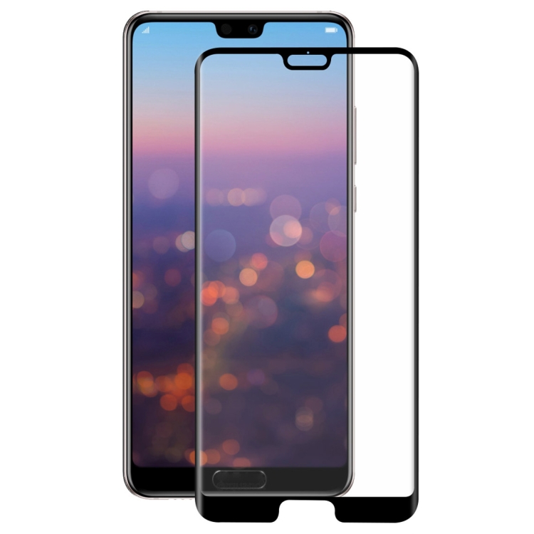 E-shop Tvrdené 3D sklo pre Huawei P20 – black