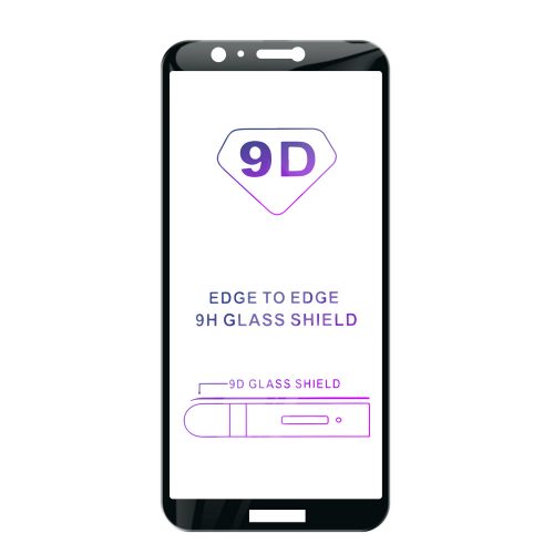 Tvrdené sklo iSaprio 9D BLACK pre Huawei P Smart