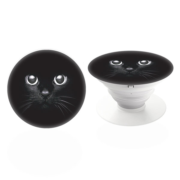 E-shop PopSocket iSaprio – Black Cat – držiak na mobil